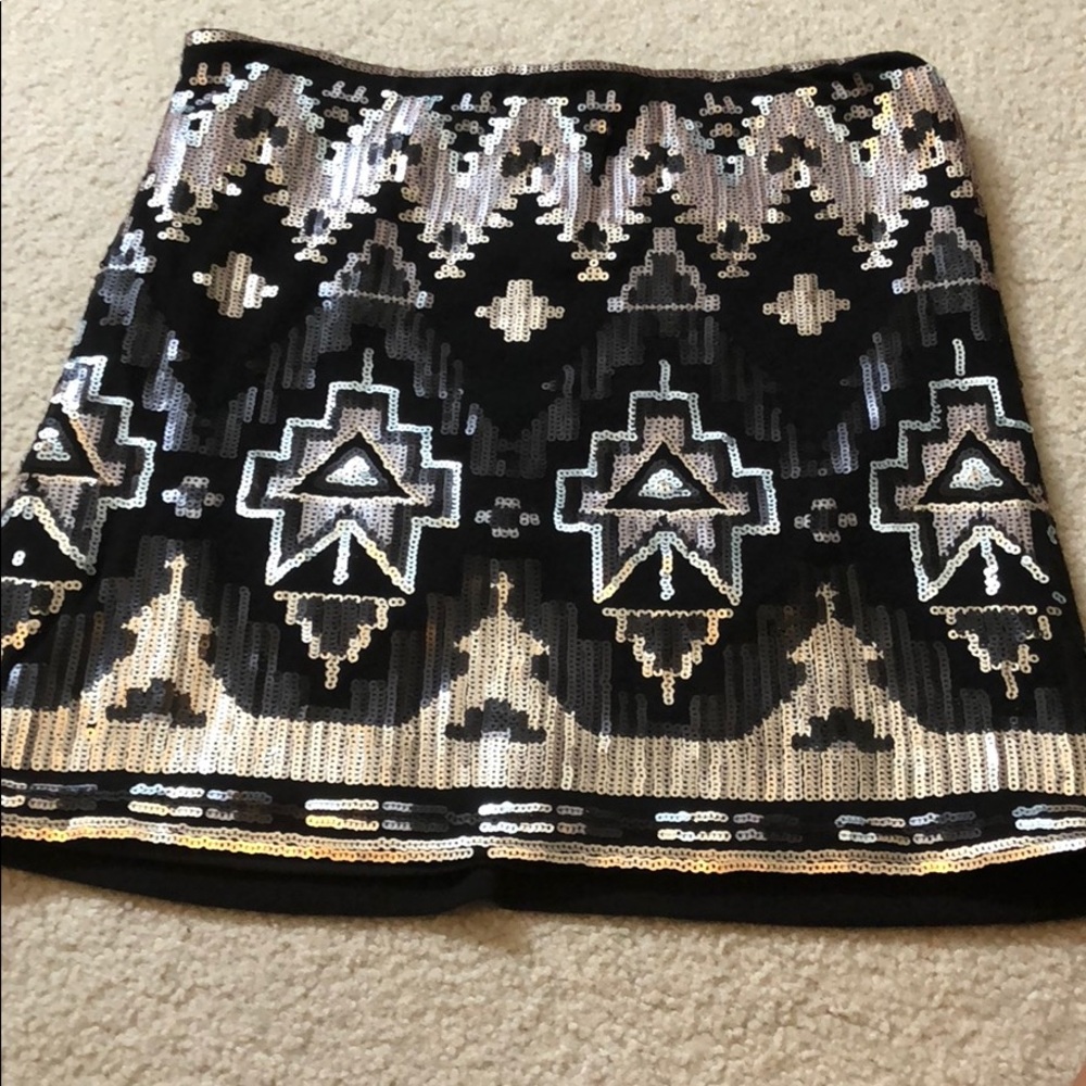 Sequin mini skirt